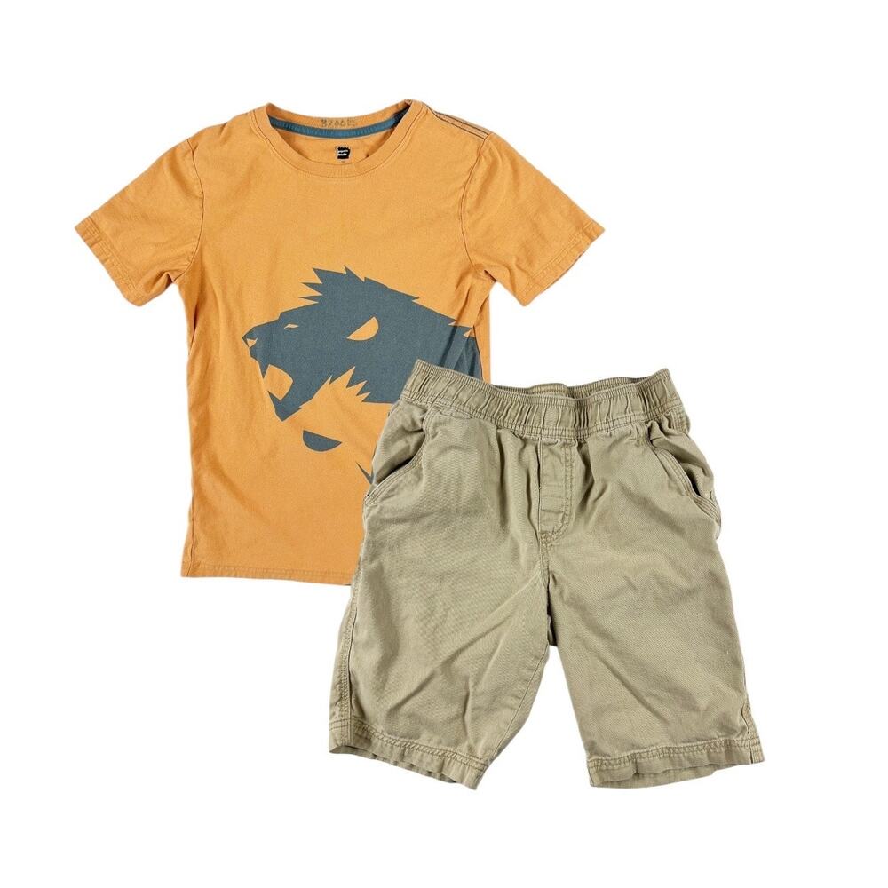 Tea Collection Lion Tee and Shorts Outfit size 12
